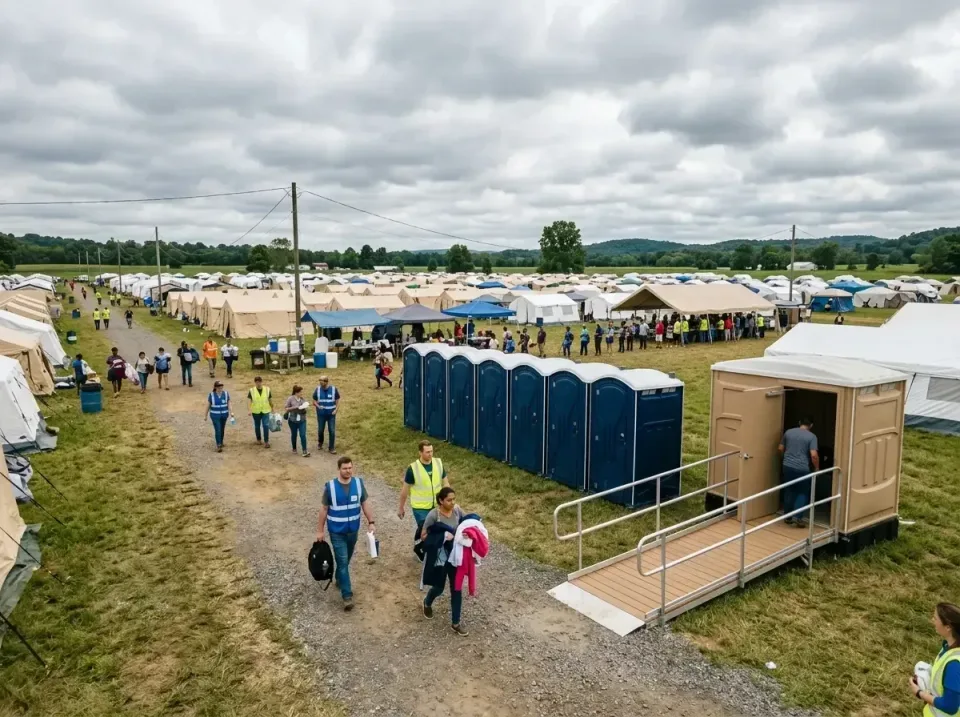 disaster-relief-camp-restrooms-010 — frequently asked questions, Dumpster & Portable Bathrooms Rental in Greencastle, IN